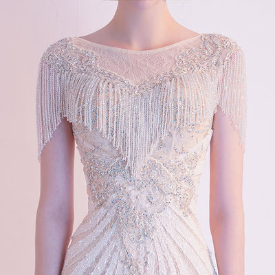 Vestido de Noche Champagne Elegante Premium - Image 3