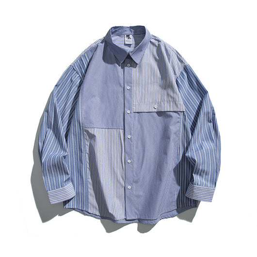 Camisa Suelta Japonesa a Cuadros - Estilo Casual Moderno