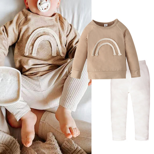 Sudadera Infantil Khaki de Manga Larga para Primavera, Otoño e Invierno - Image 11