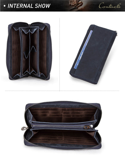 Cartera de Cuero Genuino con Protección Anti-fraude para Hombre - Image 40
