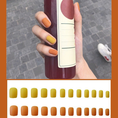 Kit de Uñas Postizas Desmontables Efecto Llama Azul - Diseño Europeo - Image 5