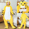 Pijama Integral de Franela con Animales Cartoon