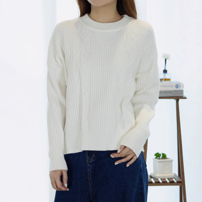 Blusa de Lana para Mujer Manga Larga Clásica