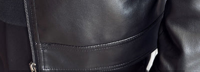 Chaqueta Blazer de Negocios en Cuero con Solapas - Image 14