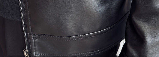 Chaqueta Blazer de Negocios en Cuero con Solapas - Image 14