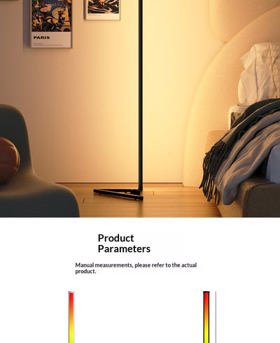 Lámpara de Piso Ambiental RGB con Bluetooth para Dormitorio - Image 18