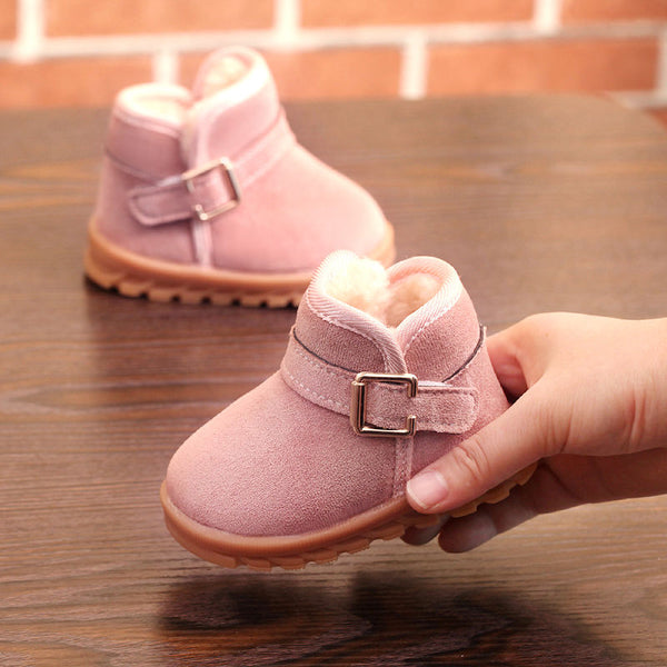 Botas Cortas Cálidas para Niños y Niñas - Impermeables y Antideslizantes