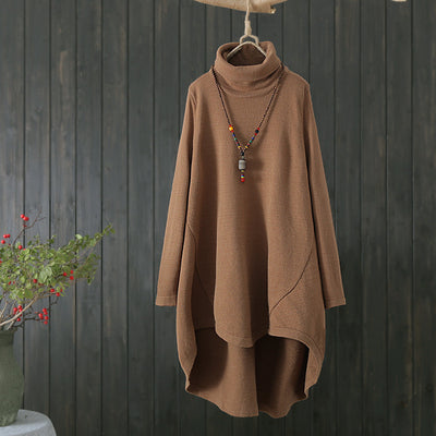Suéter Cuello Alto Mujer Invierno - Corte Suelto Moderno