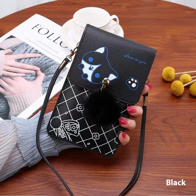 Bolsa Crossbody Vertical para Teléfono con Pantalla Táctil - Contraste para Mujer - Image 5