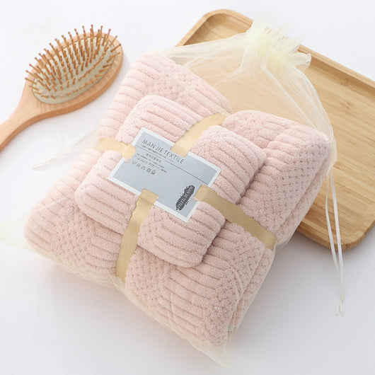 Toalla de Microfibra Coral Absorbente de Alta Densidad - Image 5