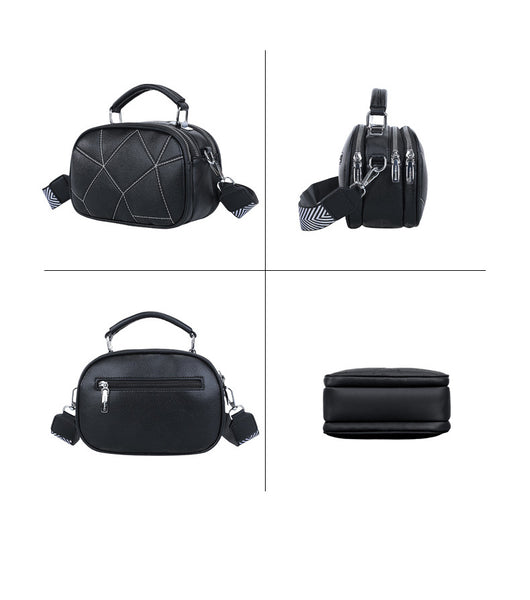 Bolso Pequeño Retro de Patchwork Trendy con Tres Capas - Image 16