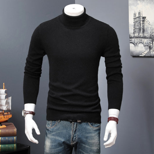 Suéter Cuello Alto Hombre Lana Merino Tejido Cálido - Image 13
