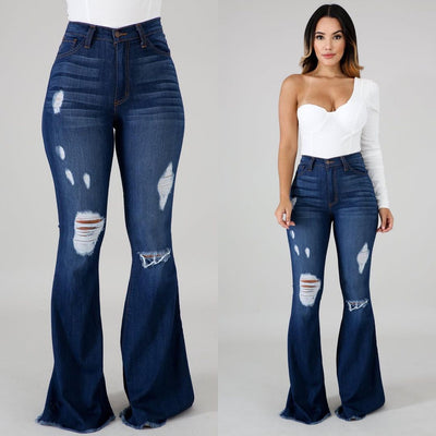 Jeans Ajustados Rotos para Mujer con Realce de Glúteos - Image 14