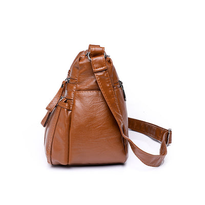 Bolso Bandolera de Cuero Suave para Mujer con Múltiples Compartimentos - Image 19