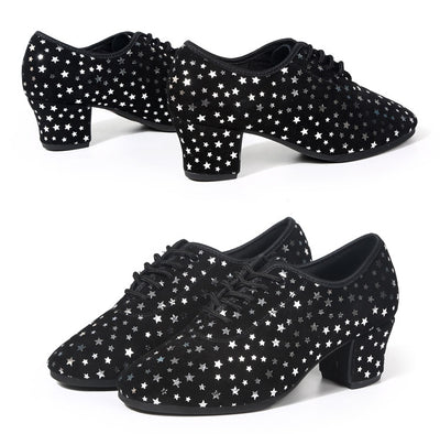 Zapatos de Danza Latina para Exterior con Diseño de Estrella y Suela de Goma - Image 17