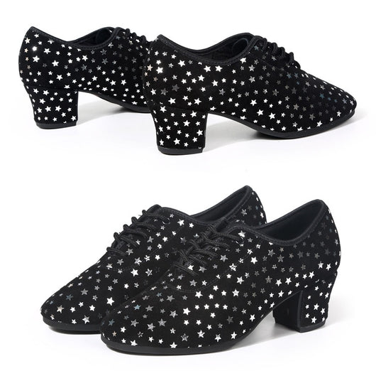 Zapatos de Danza Latina para Exterior con Diseño de Estrella y Suela de Goma - Image 17