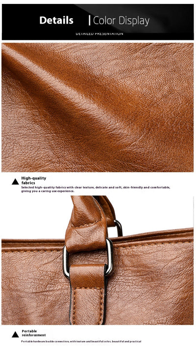 Bolso Mensajero de Cuero Suave - Cartera Ejecutiva para Commuter - Image 10