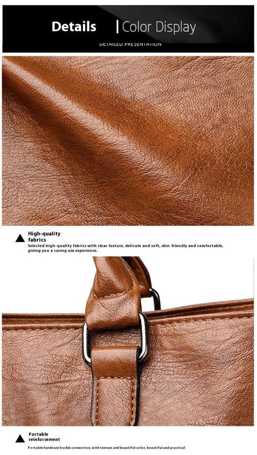 Bolso Mensajero de Cuero Suave - Cartera Ejecutiva para Commuter - Image 10