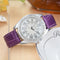Reloj de Moda para Mujer con Escala Romana y Diseño de Engranajes