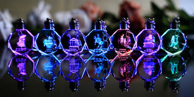 Llavero de Cristal Brillante con Colgante LED - Image 18