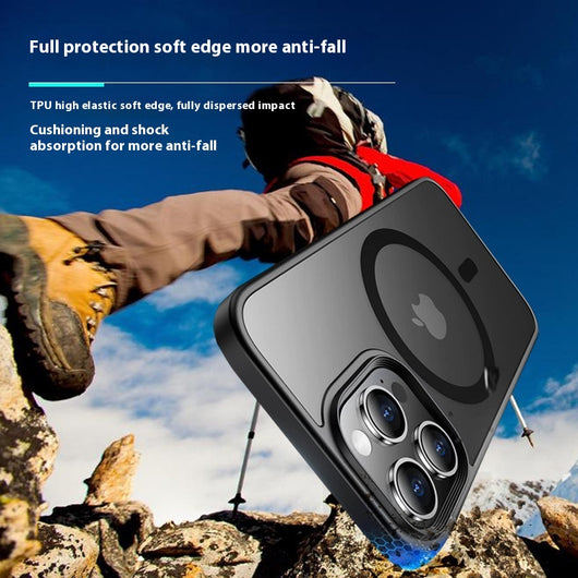 Funda iPhone 15 Pro Max con Efecto Mate, Amortiguación de Aire y Protección Magnética - Image 3