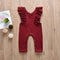 Jumpsuit Elegante con Volantes en los Puños - Diseño Liso