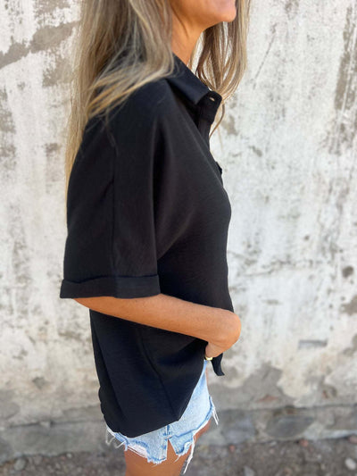 Blusa Casual de Cuello Vuelto para Mujer - Image 19