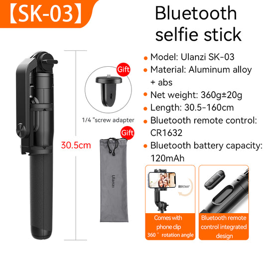 Palo Selfie SK 03 con Trípode 1.5m y Control Bluetooth Inalámbrico - Image 6