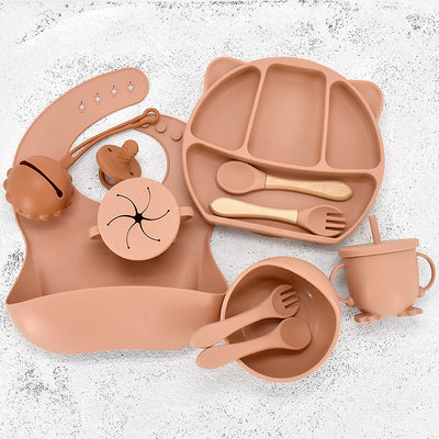 Set de Plato Compartido con Diseño de Ositos de Silicona - 9 Piezas - Image 17