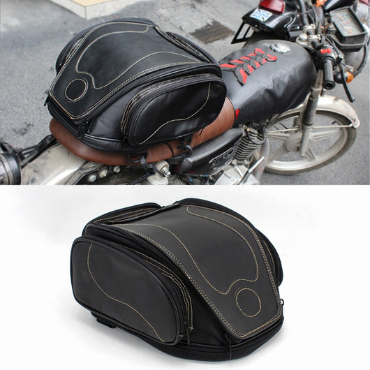Bolsa Retro para Moto con Almacenamiento de Casco Impermeable - Image 9