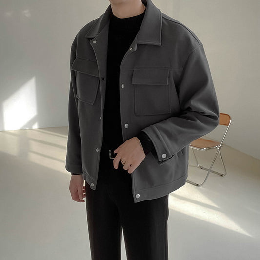 Chaqueta de Trabajo Suelta y Gruesa para Hombre - Image 2