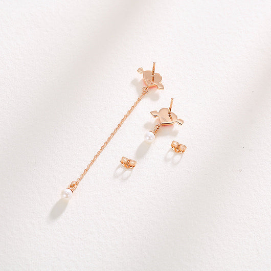 Aretes de Perla Cupido - Diseño de Flecha del Amor para Mujer - Image 6