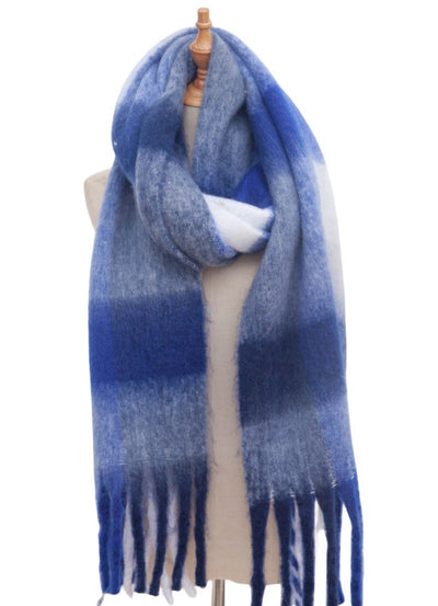 Bufanda Cuadrada Unisex con Borlas y Textura Gruesa - Image 25