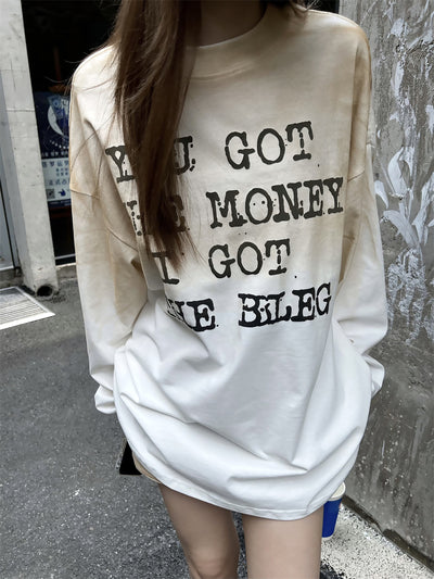 Camiseta Suelta con Estampado de Letras Unisex - Image 11