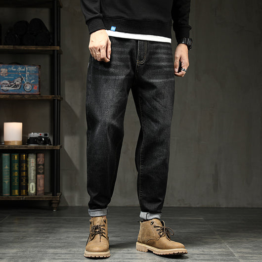 Pantalones Harem Jeans Stretch Talla Grande Hombre - Corte Holgado y Cómodo - Image 10