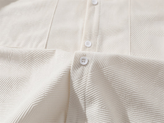 Camisa Suelta de Bolsillos y Color Sólido para Hombre - Image 12