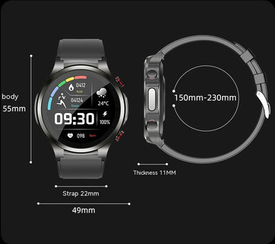 Reloj Inteligente Multifunción con Monitor de Glucosa, ECG y Presión Arterial - Image 7