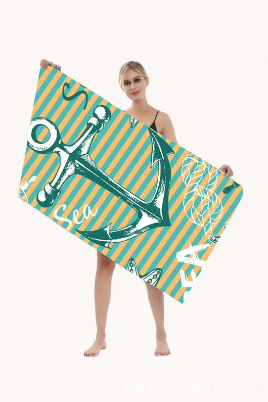 Toalla de Playa Secado Rápido con Estampado Duplex - Image 12