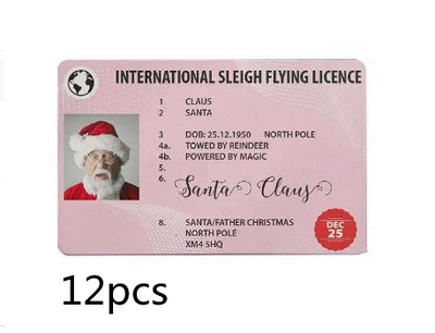 Licencia de Conducir Navideña del Papá Noel Explosivo - Tarjeta de Saludo Divertida - Image 13