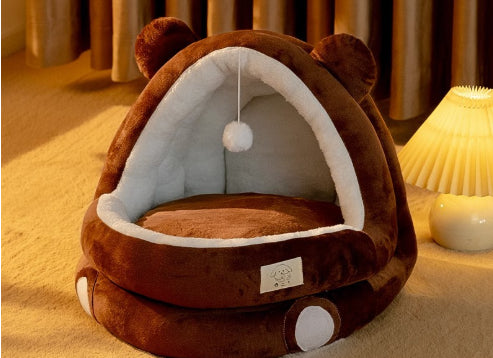 Cama Nido para Gatos Cerrada Cuatro Estaciones - Calidez Todo el Año - Image 9