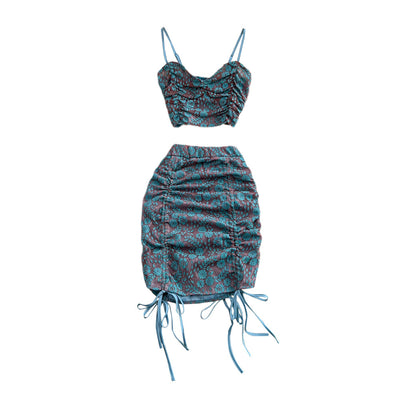 Conjunto de Top Ajustado y Falda Alta con Cordón - Image 25