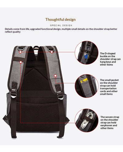 Mochila Minimalista para Hombre con Gran Capacidad - Image 32