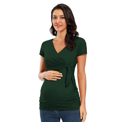 Blusas Premamá de Manga Larga y Cuello en V - Image 29