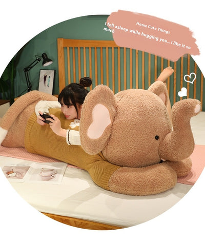 Almohada Decorativa Elefante Gigante de Peluche Suave - Image 18