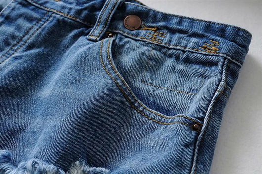 Falda Denim Irregular con Borde Crudo - Image 19
