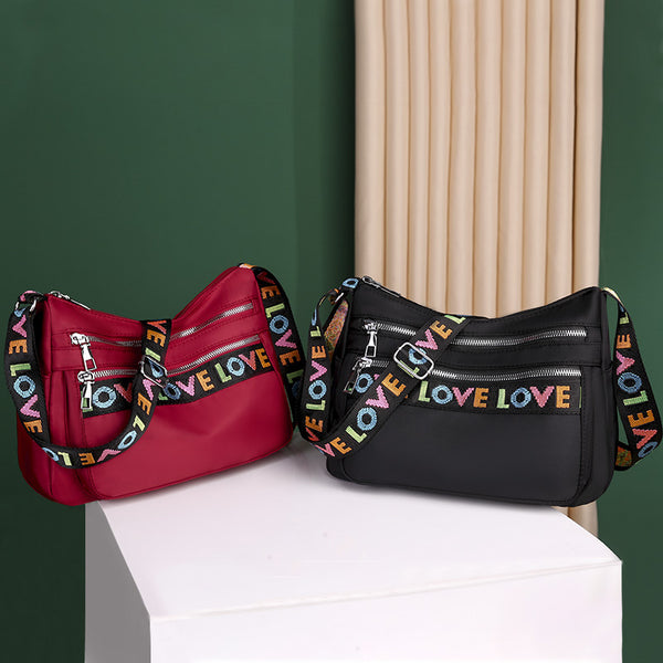 Bolsa Bandolera Oxford de Gran Capacidad con Múltiples Bolsillos