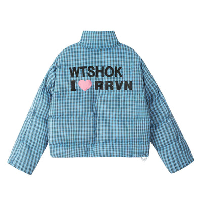 Chaqueta Corta de Algodón Estilo Retro Americano a Cuadros - Image 15