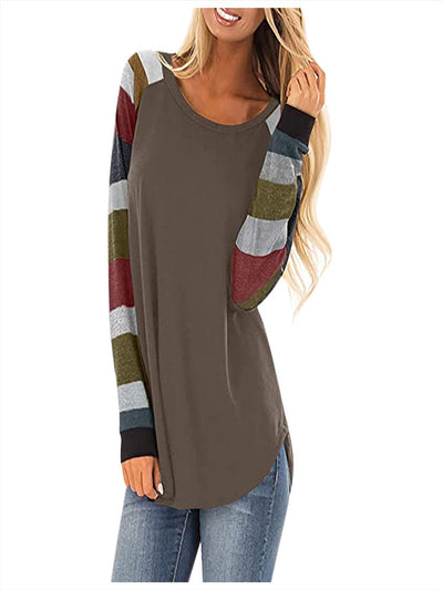 Playera Colorblock Geométrica con Cuello Redondo - Image 7