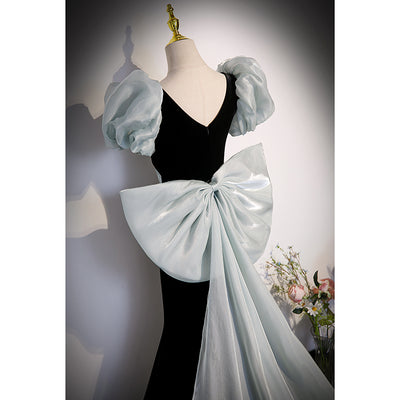Vestido de Rendimiento con Falda Fluida y Lazo Trasero para Mujer - Image 4
