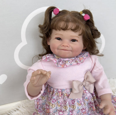 Muñeca Princesa de Cuerpo de Tela y Vinilo Suave 60cm - Image 2